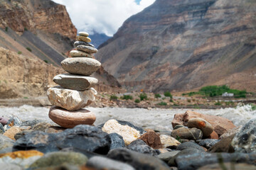 stones in the mountains