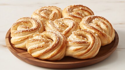 Butter Garlic Knots Warm, fluffy garlic knots brushed with melted butter and sprinkled with parmesan