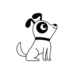 Vector logo design template and graphic element for advertising, branding, posters and banners, funny cartoon illustration with smiling character and mascot,
