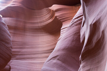 USA Antelope Canyon on a cloudy spring day