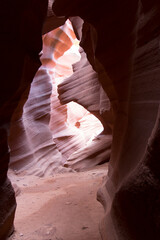 USA Antelope Canyon on a cloudy spring day