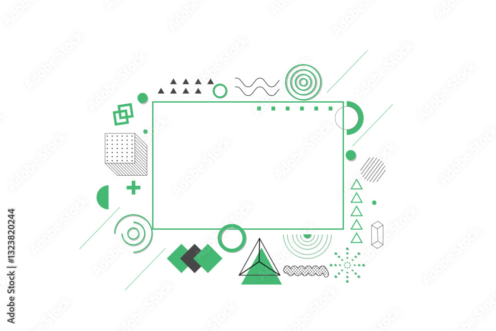 Aufkleber memphis design background abstract memphis background geometric elements in memphis background
