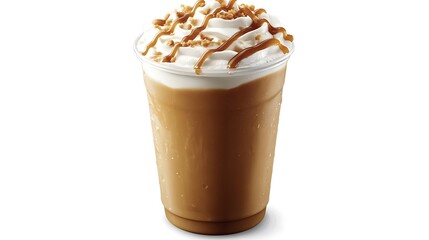 Caramel Iced Coffee A refreshing iced coffee with a rich caramel drizzle and whipped topping