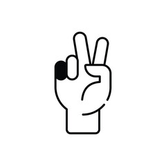Fototapeta premium Peace Sign Vector icon