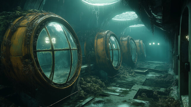 Abandoned Deep-Sea Lab &ndash; Sunken Sci-Fi Background
