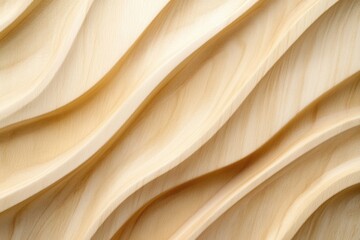 Obraz premium Organic wooden texture with flowing lines in warm beige and brown tones ideal for modern design aesthetics or creative backgrounds