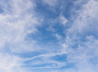 ciel avec la lune