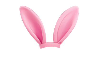 Rabbit ear headband isolated on white background