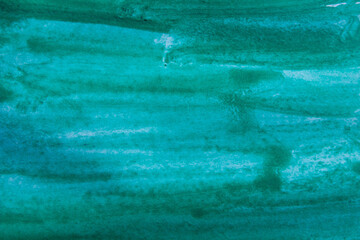 Obraz premium Green watercolor paint texture background
