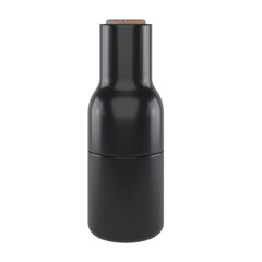 Black ceramic bottle with cork