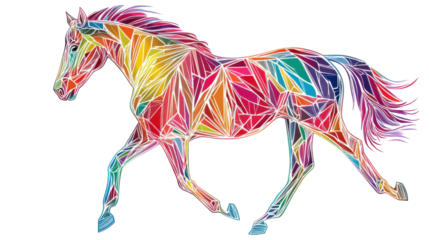 Horse liner art isolated on white background