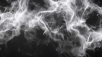 Obraz premium Dynamic smoke patterns abstract background digital art dark environment artistic view fluid motion exploration