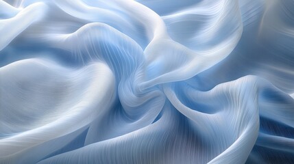 A symphony of soft blues, the pleated fabric, a testament to elegance, drapes gracefully under the gentle glow of diffused light. Its surface, smooth and polished, invites touch, a testament to the
