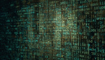 Abstract Digital Code Data Stream - Abstract backgrounds