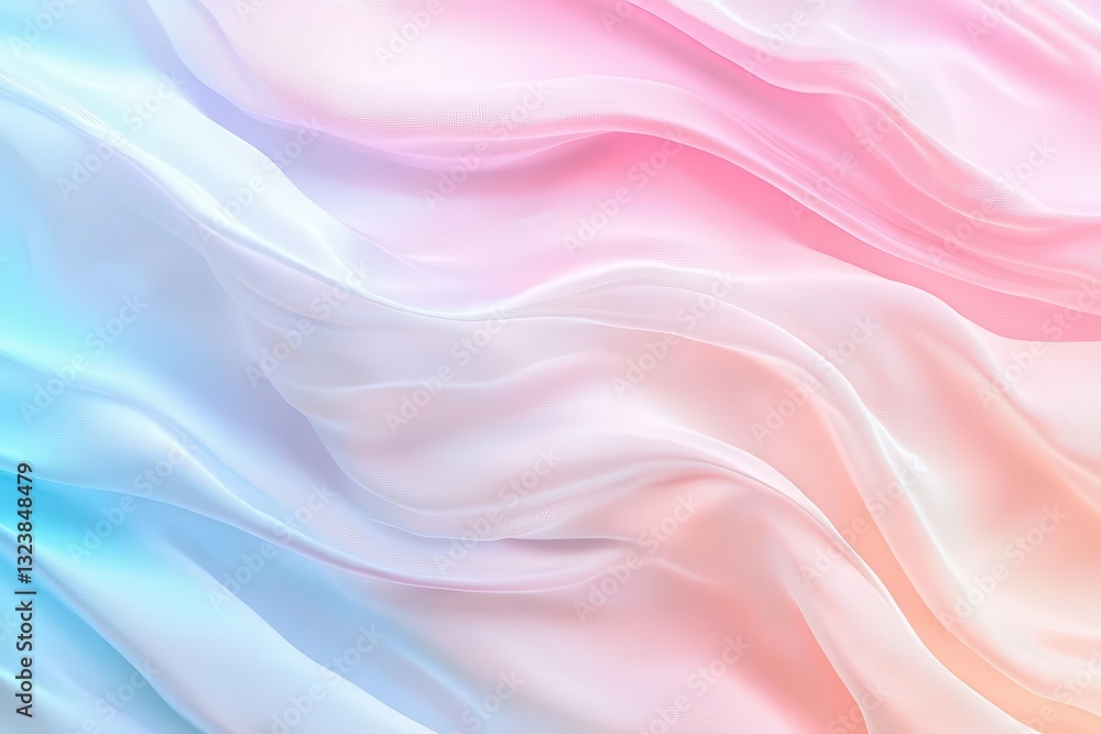 Poster soft pastel gradients blend seamlessly into a minimalist background, offering ample copy space with 
