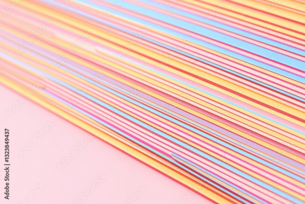 Poster layered shape compositions featuring gradient stripe patterns offer a dynamic yet clean aesthetic, p