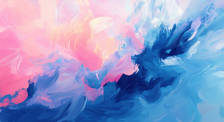 Pastel Pink And Blue Abstract Background