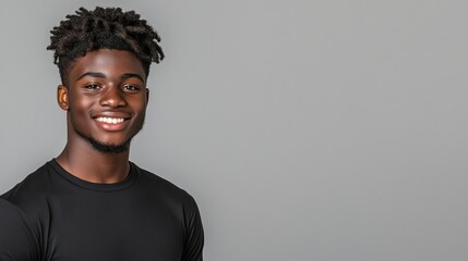 Fototapeta premium Portrait of a Smiling Young Man