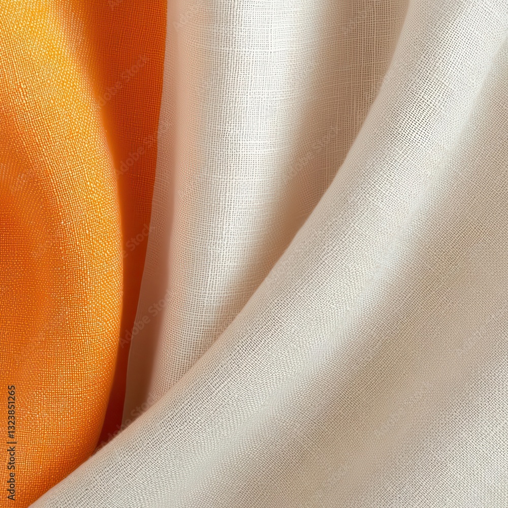 Poster bold color block patterns paired with subtle linen fabric textures create a striking visual contrast
