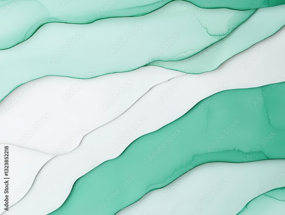 Poster a minimalist watercolor background featuring abstract geometric shapes allows for a spacious, artist