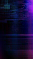 Grid of light: A modern grid, illuminated with vibrant, rich shades, and abstract, evoking the cutting edge of technology.