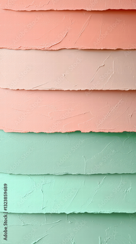 Poster pastel layered texture: a close-up view of textured pastel layers creates a calming and aestheticall