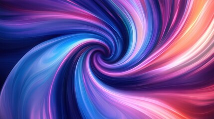 Obraz premium Colorful swirling patterns create a dynamic and balanced abstract background with modern vibrant hues of blue, purple, and pink