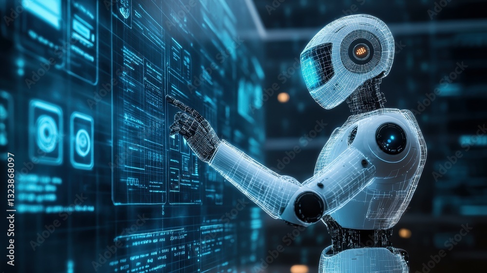 Poster innovative robot interaction with digital interfaces in cyber environment