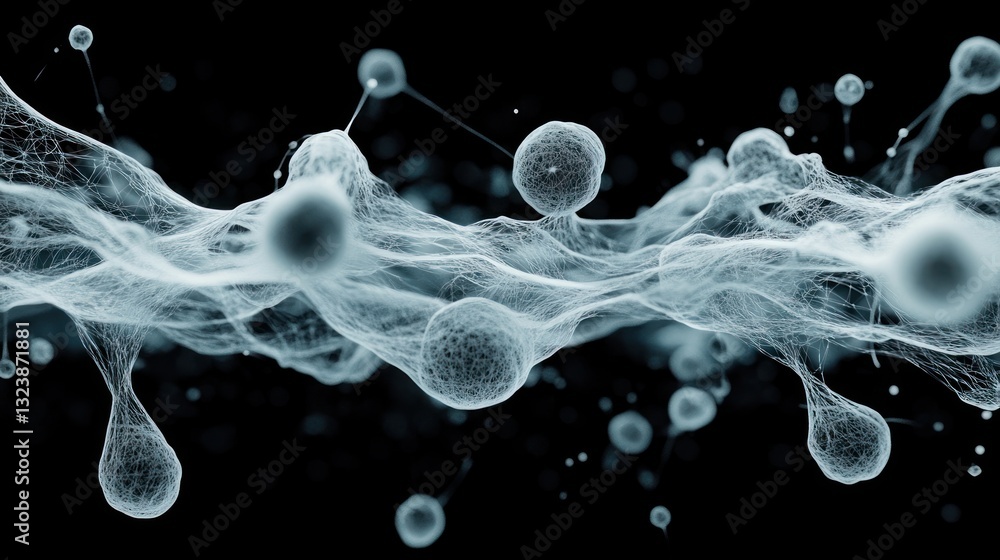 Poster abstract cellular network: microscopic structures in a crystalline web