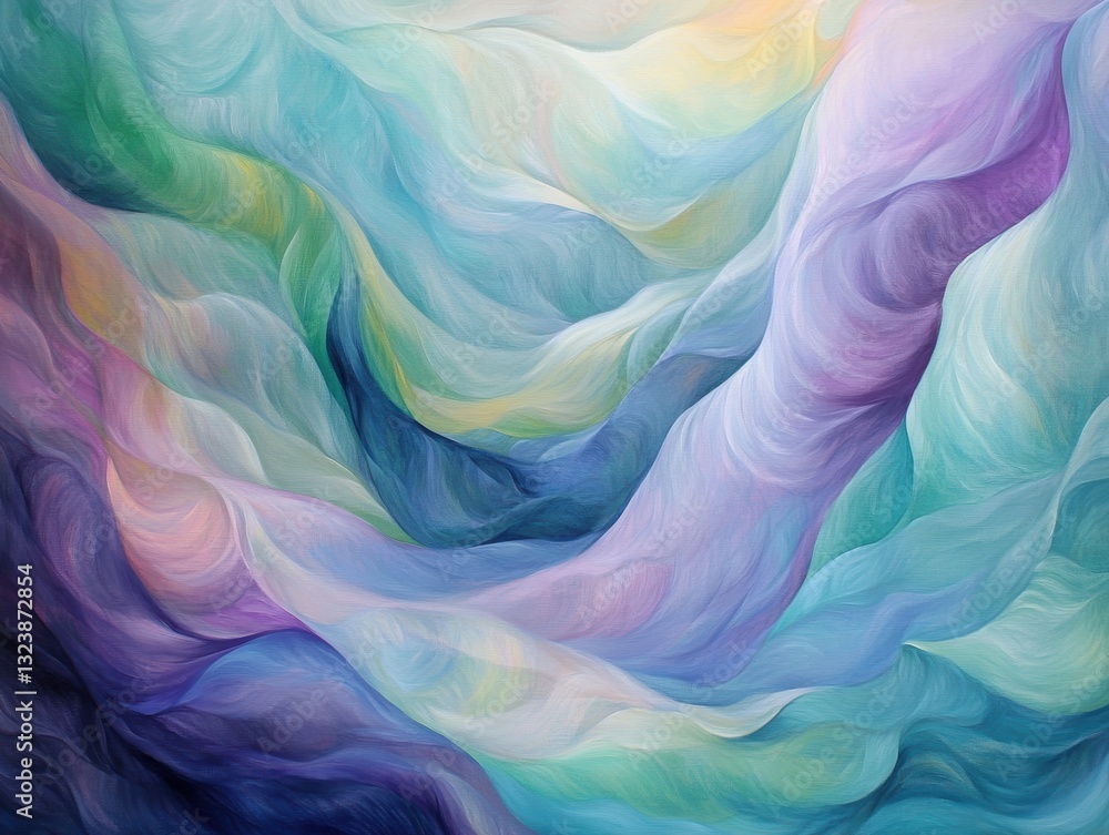 Poster abstract fluidity: a mesmerizing display of swirling colors and textures, evocative of the ethereal 
