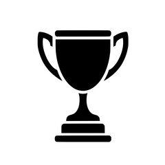 Trophy silhouette symbol of achievement victory award recognition