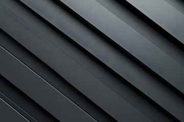 Obraz premium Black background with shiny metal strips intersecting, modern and industrial.