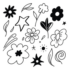 Obraz premium doodle-design-elements-isolated-on-white-backgroun (43).eps