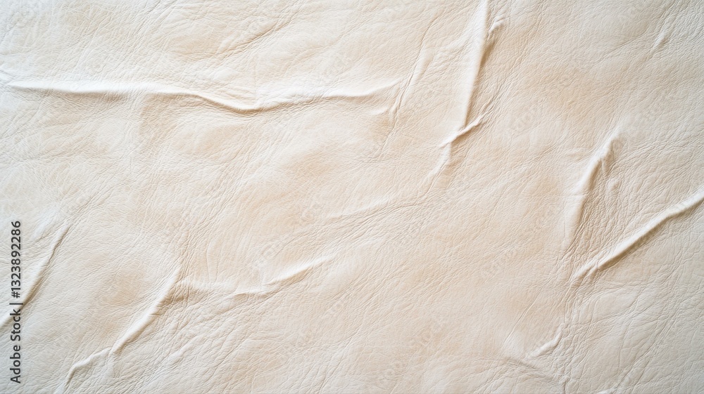 Poster smooth beige fabric texture with subtle wrinkles, perfect for design backgrounds and textile pattern
