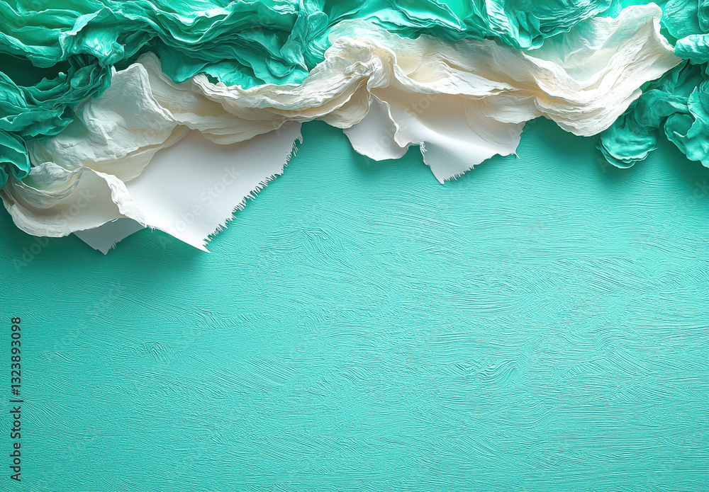 Poster colorful paper layers create an abstract background for design projects, inviting creativity and vis
