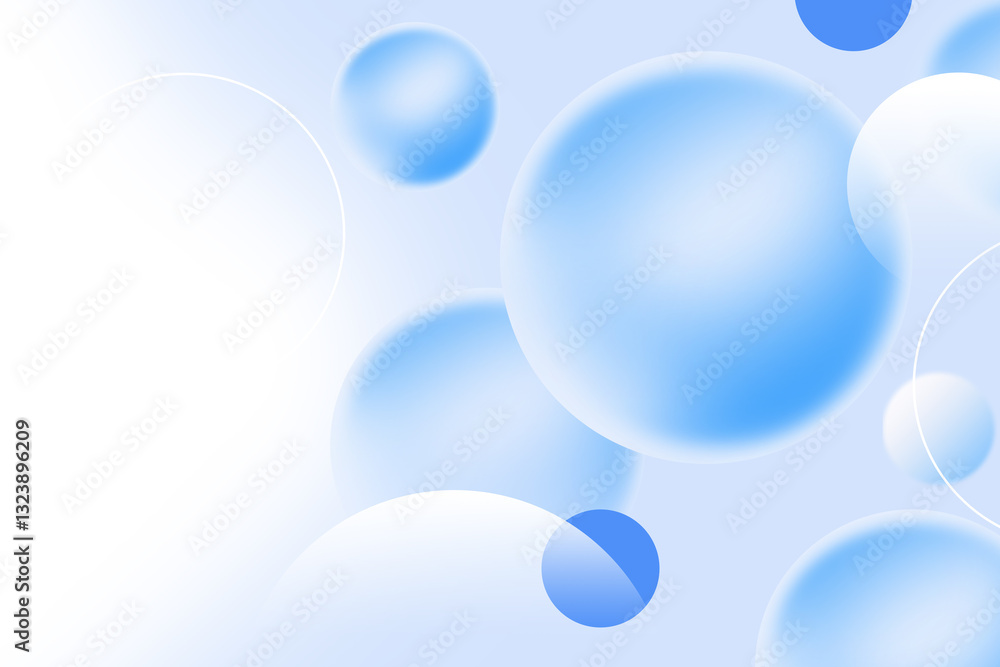 Poster abstract geometric background gradient soft light blue bokeh for graphic business background hitech 