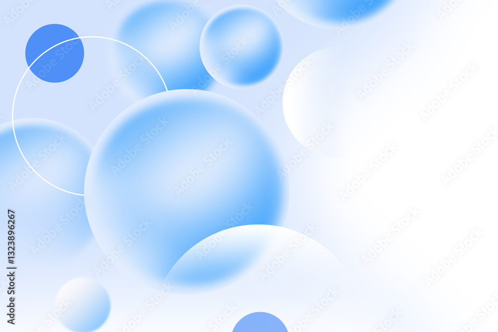 Poster abstract geometric background gradient soft light blue bokeh for graphic business background hitech 