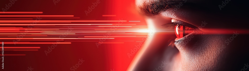 Poster futuristic concept of ai influence with dynamic elements and intense visual effects