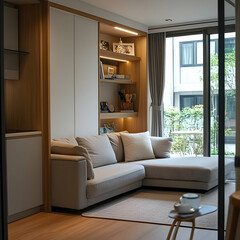 Fototapeta premium Modern Cozy Living Area