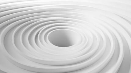 Obraz premium Abstract White Background with Concentric Circles and Soft Lighting Modern Geometric Design