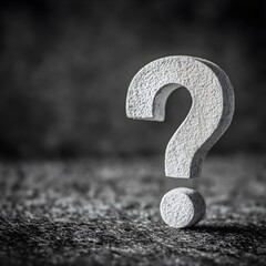 a question mark