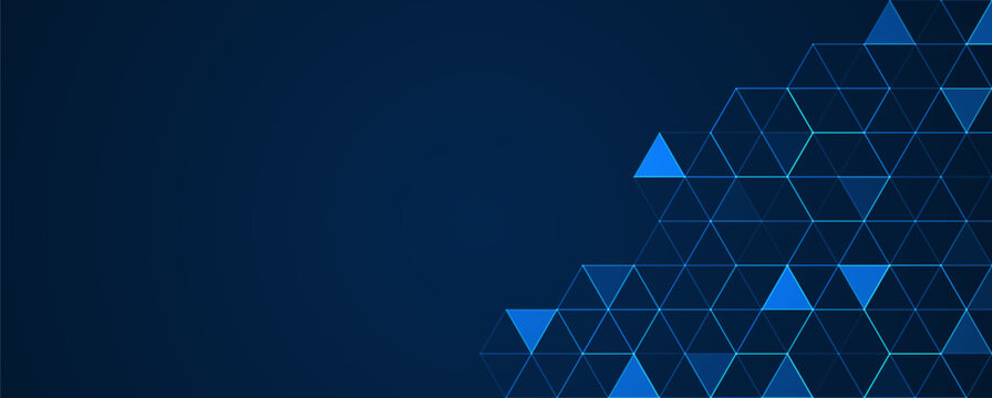 Abstract hexagon background with triangle shape