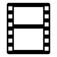 Cinema film strip icon isolated on white background