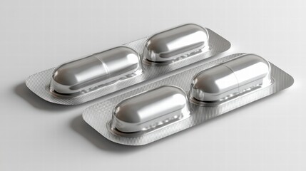 Healthcare Essentials: A close-up shot showcasing neatly arranged pills, symbolizing health, medicine, and treatment in a modern, pharmaceutical context.