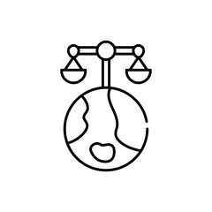 International Law Vector icon