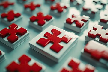 World Red Cross Day, copy space 