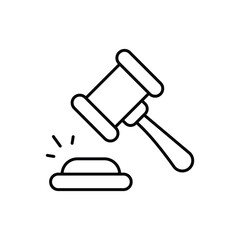 Gavel  Vector icon