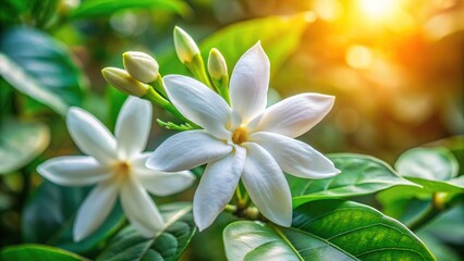 Fototapeta premium Sampaguita Flower Philippines - Beautiful Blossom