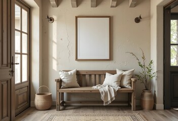 interior of a room with a sofa