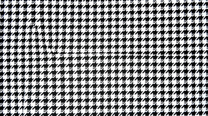 Black and white houndstooth pattern. Dogstooth check design.